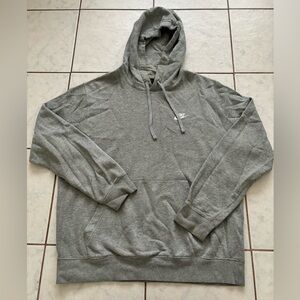 Nike Men's Heather Gray Pullover Hoodie